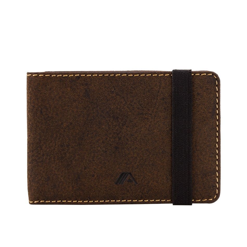 A-SLIM Leather Wallet Kihaku - Brown